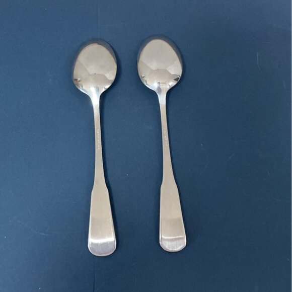 Vintage Oneida Yorktowne Pattern Dinner Spoons Teaspoons 18/8 Stainless Steel - Picture 3 of 6